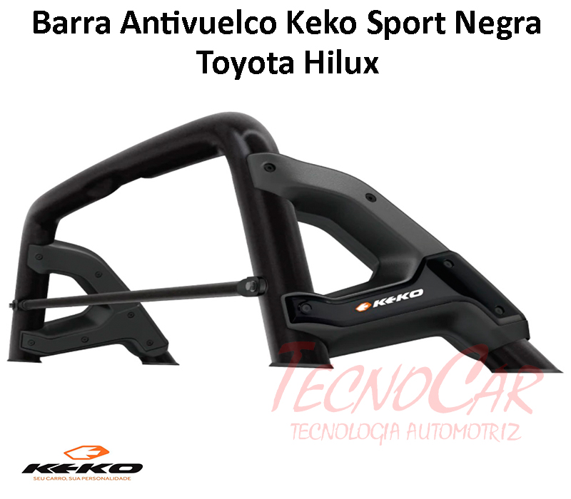 Barra Antivuelco Negra Hilux Sport